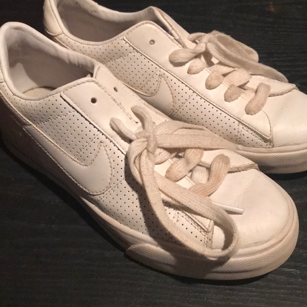 Leather white Nike’s
